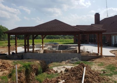 Pool Pavilion Construction