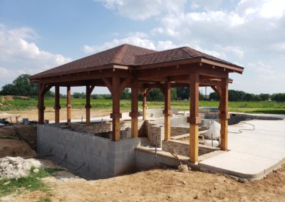 Pool Pavilion Construction