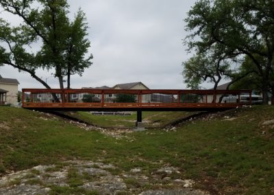 Pedestrian Walk Bridge Construction San Antonio