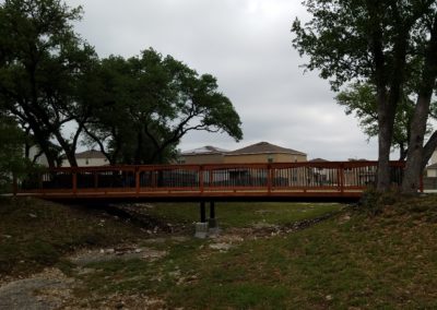 Pedestrian Walk Bridge Construction San Antonio