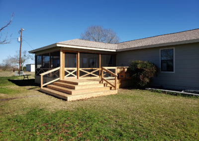 Home Renovation Screened Patio Deck Addition