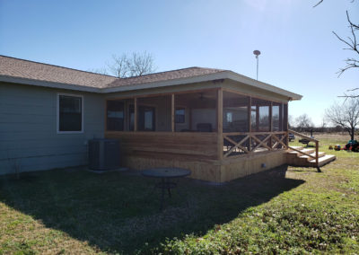 Home Renovation Screened Patio Deck Addition