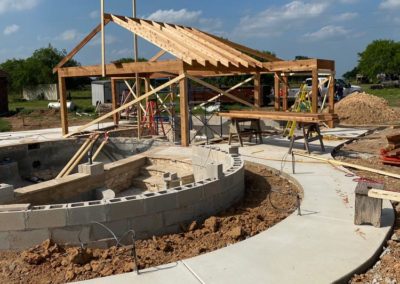 Pool Pavilion Construction