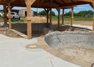 Pool Pavilion Construction